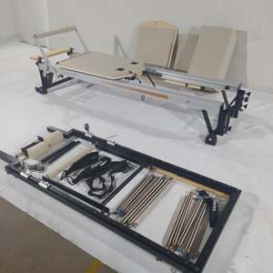 Machine commerciale <span class=keywords><strong>Stott</strong></span> <span class=keywords><strong>Pilates</strong></span> Reformer Avec Tour trapèze Aluminium <span class=keywords><strong>Pilates</strong></span> Reformers Half Tower - Product Image 2