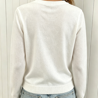 Pull en tricot épais à col haut et manches longues pour femme, style français, boutons double boutonnage (personnalisable) 100% polyester
