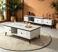 Meuble TV moderne sur mesure en MDF beige avec rangement, nouveau design, pour salon, prix de gros