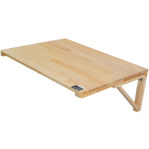 Tavolo Pieghevole da Parete <span class=keywords><strong>Salvaspazio</strong></span> con Staffe in Ferro, Scrivania <span class=keywords><strong>a</strong></span> Scomparsa in Legno per Ufficio Domestico - Product Image 1