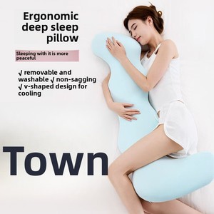 Almohada Multifuncional de Espuma Viscoelástica de Cero Presión, Larga, para Apoyo de Piernas, con Proceso de Rehidratación, Extraíble, Lavable a Máquina - Product Image 3
