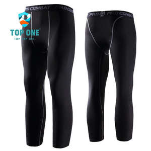 TopOne, mallas de entrenamiento deportivo para hombre, pantalones de compresión de secado rápido de alta elasticidad, mallas deportivas para correr hechas de poliéster - Product Image 4