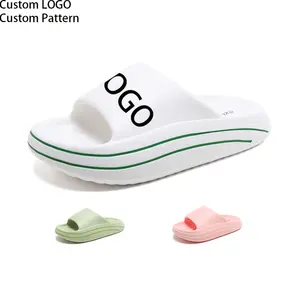 2022 Fashion luxury foam runners new pvc air blowing slippers Comfortable lightweight women sandals flats