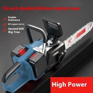 16-Inch Double High <b>Power</b> Brushless Chain <b>Saw</b> Double Lithium Battery Industrial Handheld Outdoor Wood Cutting Tree <b>Saw</b> - Product Image 2