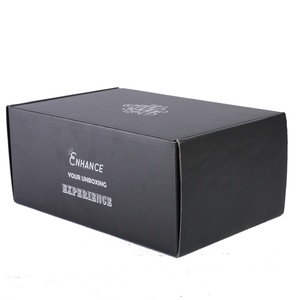 Custom Printed Recyclable Luxury Packaging Box With Own Logo Shoes Black Foldable Cardboard Clothing Packaging Box - Product Image 3