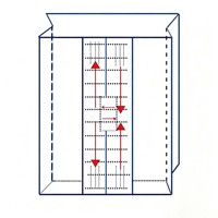 Sacs d'emballage personnalisés en PE à labyrinthe, résistants à la perforation et aux déchirures, thermoscellables, pour machines de remplissage de poudre