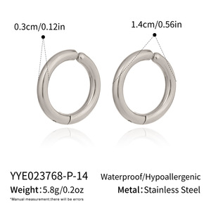 ต่างหูสไตล์มินิมอลต่างหูวงกลมสีทองรูปทรงเรขาคณิตที่ละเอียดอ่อนเครื่องประดับประจำวันสำหรับผู้หญิงสำหรับการเดินทางอเนกประสงค์ - Product Image 6