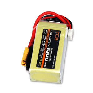 แพ็กแบตเตอรี่ tcb 11.1V 22.2V 1500mAh 6S 45C RC Lipo สำหรับเรือบรรทุกเครื่องบินผลิตจากวัสดุลิเธียมไอออน - Product Image 2