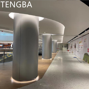 Moderna <span class=keywords><strong>Copertura</strong></span> per Colonne in Alluminio Curvo Prodotta a Foshan per Hotel, Ospedali, Centri Commerciali, Dimensioni Personalizzabili, Caratteristiche Ignifughe - Product Image 5