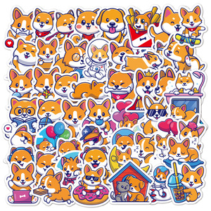 Autocollants <span class=keywords><strong>de</strong></span> dessin animé pour enfants et filles mignonnes <span class=keywords><strong>petite</strong></span> <span class=keywords><strong>sirène</strong></span> océan bébé petit arc-en-ciel mignon chiot dinosaure papillon autocollant adhésif - Product Image 4