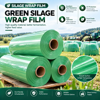 Film d'emballage pour ensilage LLDPE personnalisé, anti-UV, résistant aux perforations, pour le stockage de l'ensilage de l'herbe, du maïs et des fourrages
