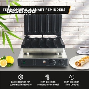 Máquina Eléctrica Comercial para Hacer Wraps de Pollo Estilo Nuevo México, Asador de Burritos, Calentador de Rollos, Máquina para Hacer Waffles de Acero Inoxidable - Product Image 4