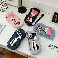 Étui à lunettes en silicone le plus vendu, fermeture éclair, étanche, portable, léger, élégant, boîte à lunettes pour femmes, parfait