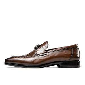 Chaussures de marche Oxford en cuir véritable pour homme, légères, respirantes, confortables et souples, idéales pour l'automne et l'hiver - Product Image 3