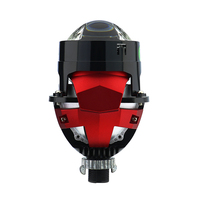 Projecteur de phare bi-LED laser VAHID 2,5 pouces 60W 7500lm, faisceau haut et bas, petite taille, pour modification d'éclairage de voiture