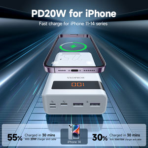 Batería Externa ROMOSS Sense8PF de 30000mAh, Cargador Portátil de Carga Rápida de 22.5W, 3 Entradas y 3 Salidas para <span class=keywords><strong>iPhone</strong></span> 17, Samsung S26, iPad - Product Image 5