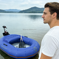 Kayak gonflable léger en PVC Hailebao, bateau escargot portable pour la pêche en lac, les divertissements aquatiques, les fêtes au bord de la piscine, 1 personne