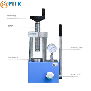Máquina de <span class=keywords><strong>prensa</strong></span> hidráulica manual de laboratorio MITR 24T <span class=keywords><strong>Prensa</strong></span> XRF con tamaño de molde opcional - Product Image 5