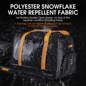 WEST BIKING 3 en 1 sac de <span class=keywords><strong>porte</strong></span>-<span class=keywords><strong>vélo</strong></span> à usage Multiple, capacité plus grande de 8,3 l, résistance à l'eau, Design de feu arrière suspendu, sac de <span class=keywords><strong>porte</strong></span>-<span class=keywords><strong>vélo</strong></span> - Product Image 2