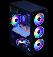 Oem fabrika kaynağı temperli cam masaüstü Atx durumlarda oyun Pc bilgisayar kılıfları