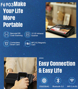 Máy Tính Bảng Pos Để Bàn 4G Wifi 2023 Inch Octa Core Android 11 Mới Nhất F6903 Với Máy In Nhiệt 10.1 Mm 58/80 - Product Image 3