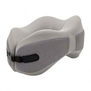 Oreiller de voyage ergonomique en mousse à mémoire de forme en U, personnalisé avec logo d'entreprise, respirant et doux, pour un soutien optimal du cou - Product Image 5