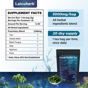 Thé aux herbes pour la fertilité des femmes Laicuherb, mélange biologique végétalien naturel, santé de l'utérus, régulation des hormones, emballage en sachet - Product Image 6