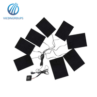 Tapis chauffant électrique intelligent 5V en silicone avec contrôle de température, USB, infrarouge lointain, en fibre de carbone pour domotique