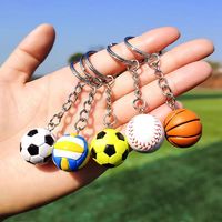 Llavero Deportivo de Goma Resistente ZP, Baloncesto, Fútbol, Béisbol, Logotipo Personalizado para Aficionados, Recuerdo, Regalo Promocional, Soporte para Llaves
