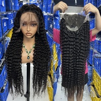 Perruques 100% Cheveux Naturels Vierges à Cuticules Alignées pour Femmes Noires, Perruques Longues en Dentelle Frontale, Cheveux Brésiliens et Indiens