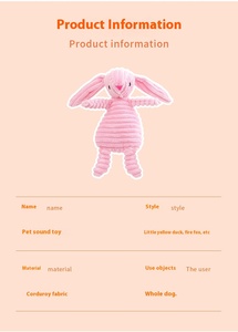 Yopet thân thiện với môi con chó đồ chơi sang trọng vải to sợi âm thanh làm mọc răng cắn kháng đồ chơi cho vật nuôi cho phòng khách - Product Image 4