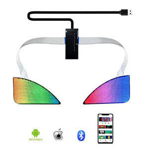 Véhicule voiture animé Led affichage des yeux sac à dos Smart APP contrô<span class=keywords><strong>le</strong></span> yeux clignotant écran moto équitation sac à dos yeux - Product Image 4