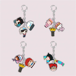 Llavero Colgante de Acrílico Personalizado con Diseño de Ídolo Cantante en Versión Q de Dibujos Animados, Bonito y Divertido, Impreso con UV, para Bolsos - Product Image 2