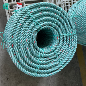 Cordon en polyester haute résistance 10 mm à 3 brins, faible élasticité, pour remorquage de bateaux, sécurisation, <span class=keywords><strong>filet</strong></span> de pêche en nylon, emballage - Product Image 1
