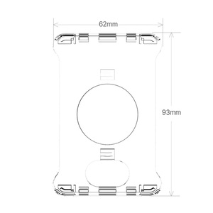 [pluslook] Soporte Adhesivo Simple para Teléfono, Hecho en Corea, con Ranura para Tarjetas, Decorativo, Seguro, Deslizable, Práctico para el Uso Diario, Personalizable - Product Image 4
