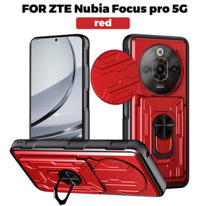 Funda Protectora Resistente con Anillo Giratorio de Metal de 360 Grados para <span class=keywords><strong>ZTE</strong></span> Nubia Music 4/Neo 3/A71/A56/Axon 60 Lite/V70/A35E, Funda para Teléfono con Ventana Deslizante - Product Image 2