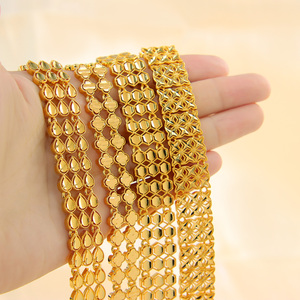 Hot Fashion Bracelet 21k Gold Plated Multi Layer Elegant <b>Wrap</b> Bracelets High Quality Women Bridal <b>Wedding</b> Party Jewelry - Product Image 1