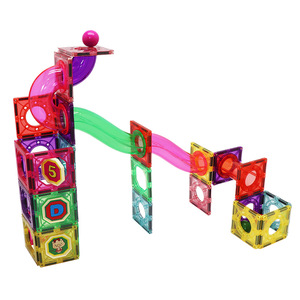 Wellbbplay đá cẩm thạch Mới Chạy thiết lập từ gạch khối xây dựng giáo dục Xây dựng đồ chơi thiết lập STEM Kit Học Tập - Product Image 5