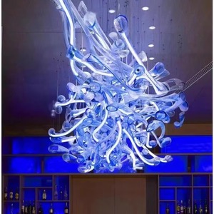 Lámpara de Techo Candelabro para Hotel, Entrada, Escalera, Techo Alto, Cristal Soplado, LED Pequeño, Hierro, Altura Ajustable, 5 Años - Product Image 4