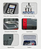 LAUNCH CNC802 Pulitore e Tester Universale per Iniettori Auto, Macchina per Iniezione Carburante 220V per Piezo/GDI