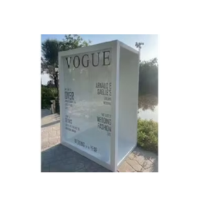 Stand de Exhibición para Ferias Comerciales de 8 pies x 4 pies x 3 pies, Acrílico, Moderno, Portátil, con Texto Personalizado para Exposiciones y Recuerdos de Boda - Product Image 4