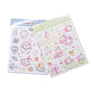 Feuilles d'autocollants imperméables en vinyle PVC pailleté pour planificateur impression personnalisée fournisseurs d'autocollants coupe baiser <span class=keywords><strong>mignon</strong></span> - Product Image 1