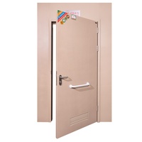 Porte à persiennes pour hôpital, salle de bain, supermarché, porte médicale hermétique en acier, finition hygiénique