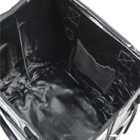 Sac de shopping pliable en bâche PVC de haute qualité, taille moyenne, portable, pratique, grande capacité pour les voyages à l'aéroport