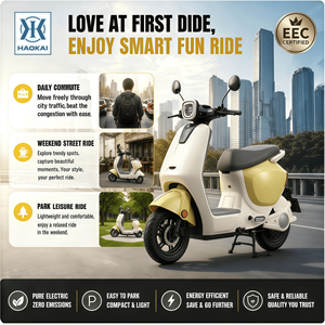 Scooter Eléctrico Urbano de 350W 48V con Batería de Plomo-Ácido de 20AH, Largo Alcance, 25km/h, Motor de Alta Potencia de 350W, Frenos de Tambor Dobles, Ideal para Desplazamientos Urbanos - Product Image 4