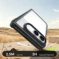 Funda Plegable con Anillo Magnético N52 Oculto para iPhone 18 Fold y iPhone 18 Ultra, con Bisagra Completa, Parachoques Suave y Carcasa Rígida de PC para Carga Inalámbrica