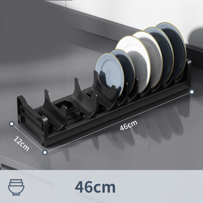 black 46cm dish rack