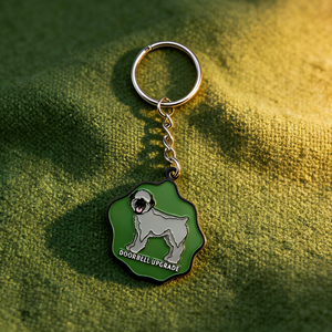 Puppy Pet Keychain Custom Logo Metal Keyring Promotional Corporate Gift Souvenir Dog Lover Zinc Alloy UV Printing Waterproof