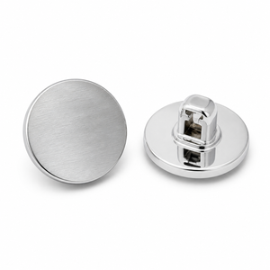 Boutons à pression métalliques classiques ronds en laiton personnalisables avec logo, 4 pièces, pour jeans - Product Image 2