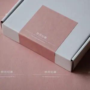 Custom Packaging Box Logo Printed Seal Stickers Private Shipping Box Thank You For Supporting My Business Etiquetas Roll Label